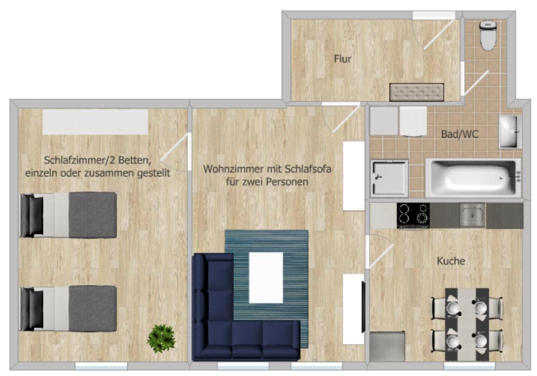Apartament Zentral Und Ruhig In Chemnitz Zewnętrze zdjęcie
